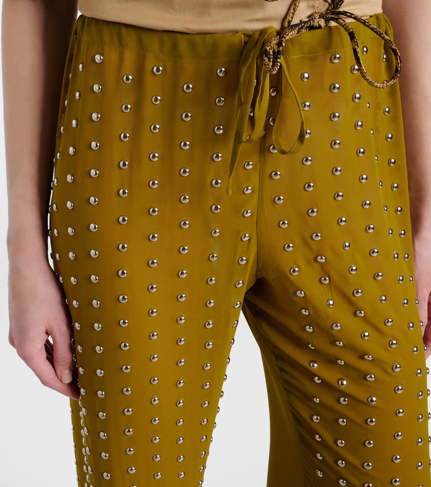 Embellished straight pants