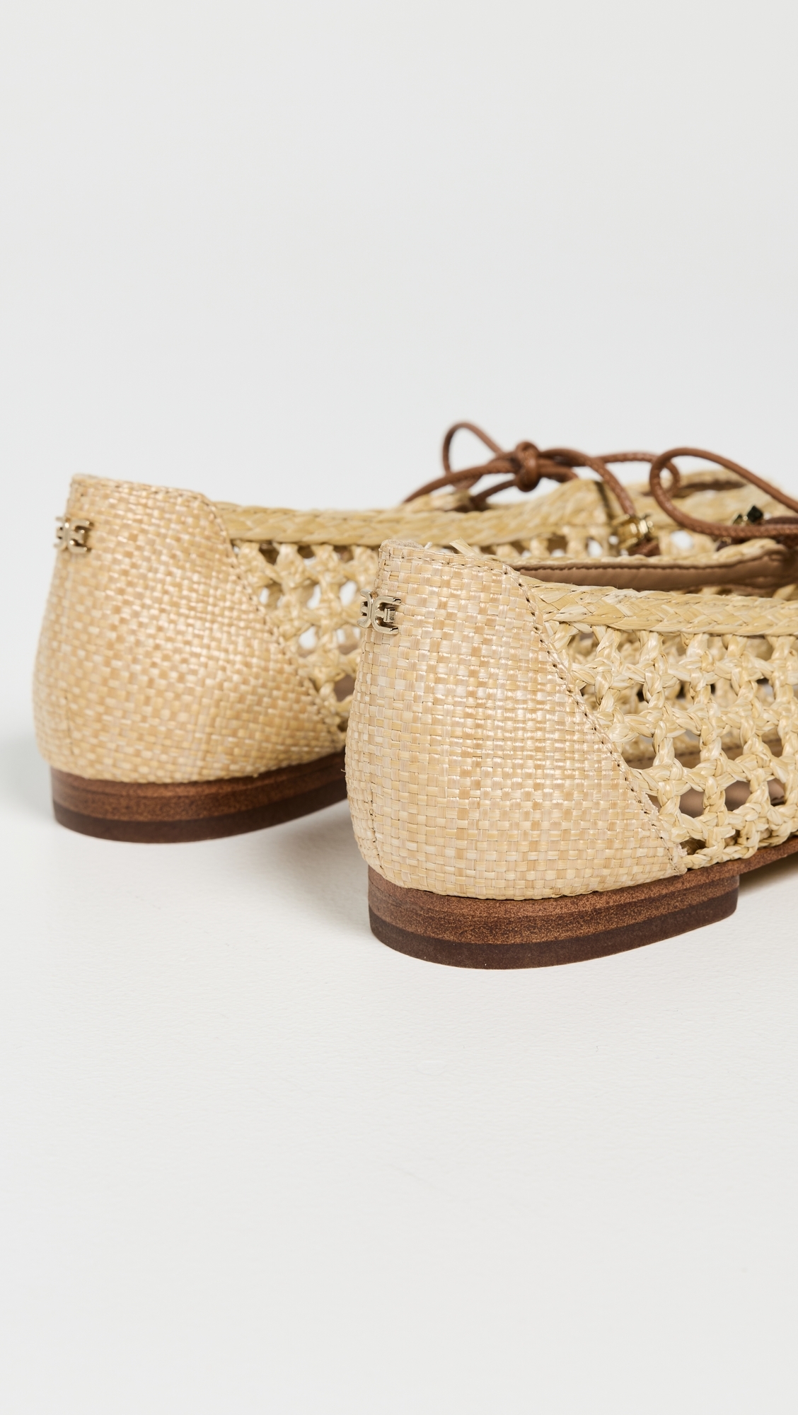 Sam Edelman Marcie Woven Mary Jane Flats Bleached Beechwood/Saddle