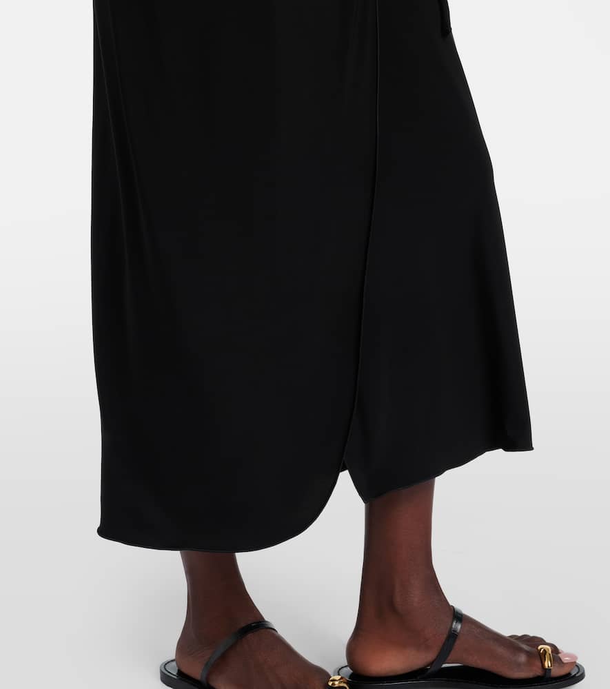 Jersey midi skirt