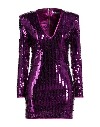 Woman Mini dress Purple Size 4 Polyester