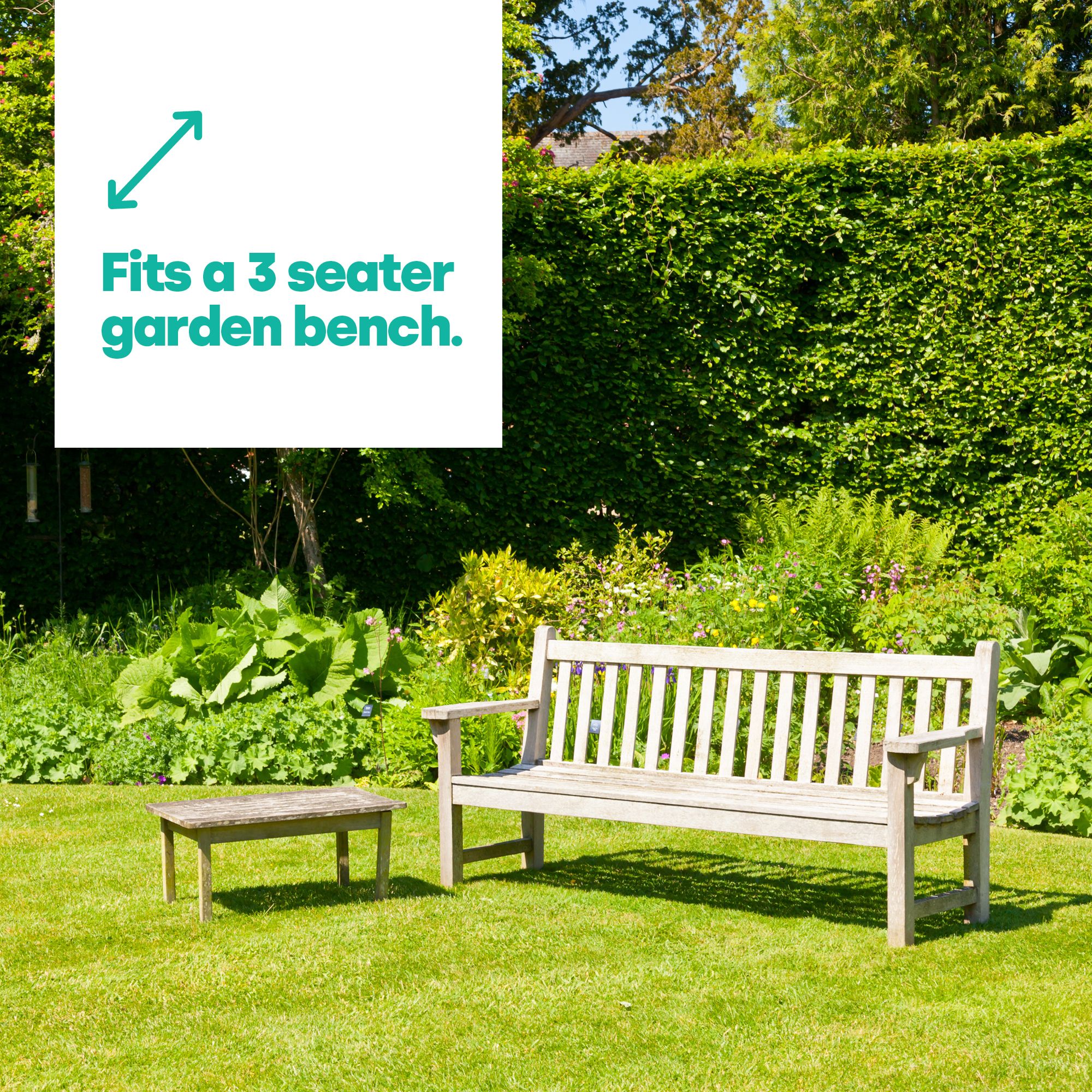 LIVIVO Unisex 3 Seater Garden Bench Cover Waterproof Heavy Duty Outdoor Furniture Cover UV Resistant Windproof 162 x 66 x in Green
