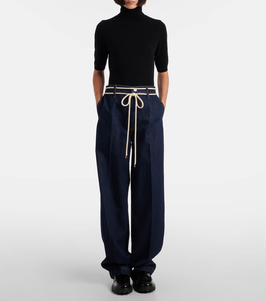 Nembi high-rise straight jeans