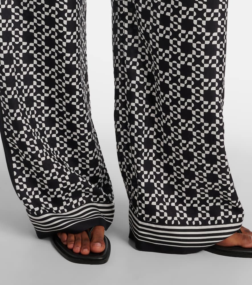Zuna printed wide-leg pants