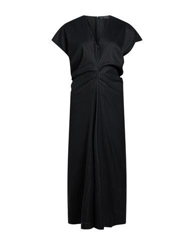 Woman Midi dress Black Size 6 Polyester, Viscose, Elastane