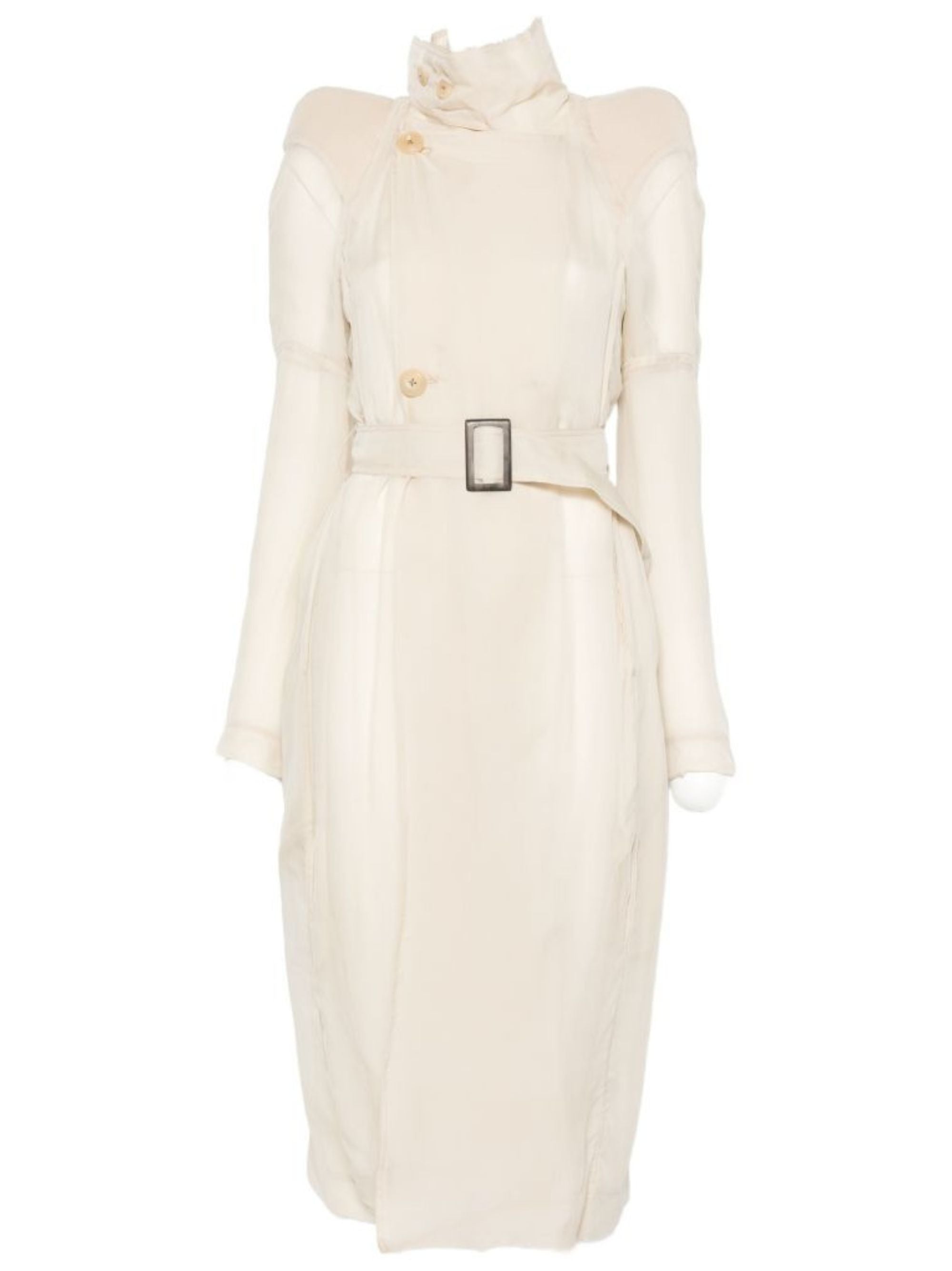 Chic Mini Trench Jacket with Belted Waist