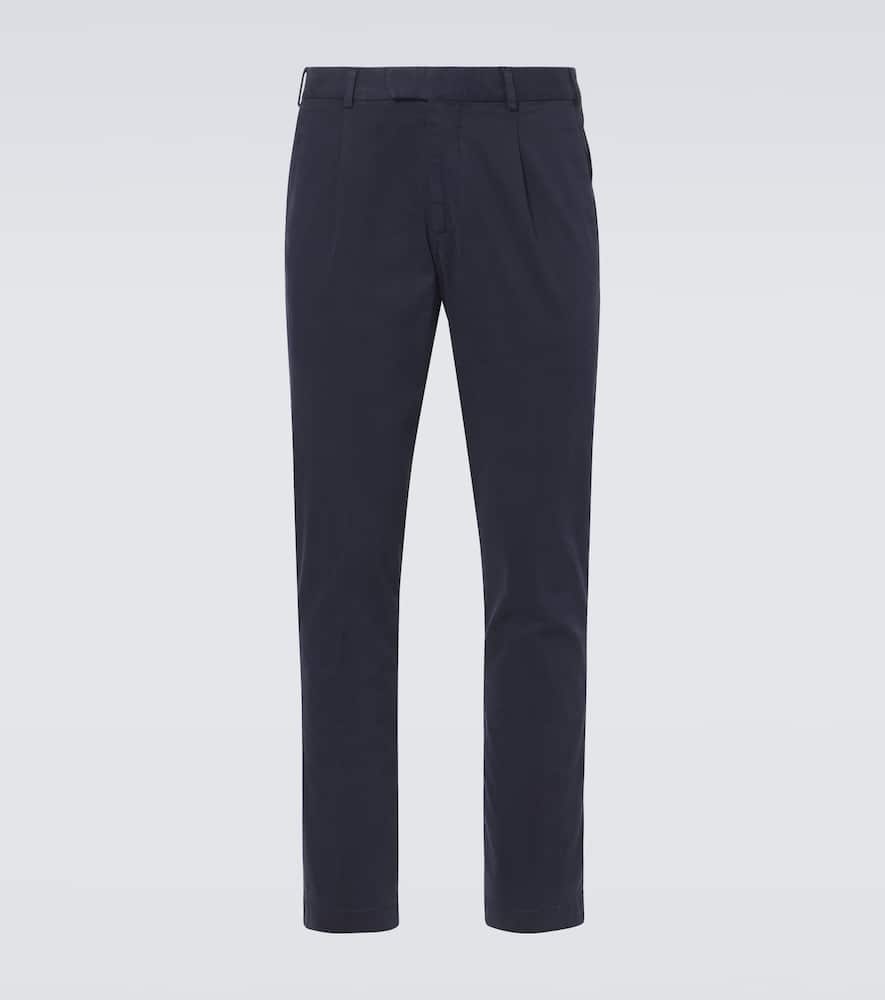 Cotton straight pants