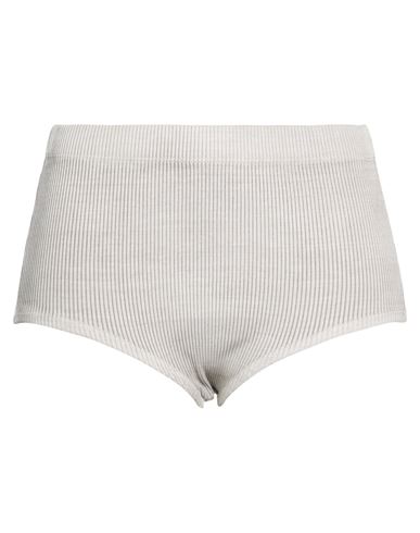 Woman Shorts & Bermuda Shorts Grey Size S Cotton