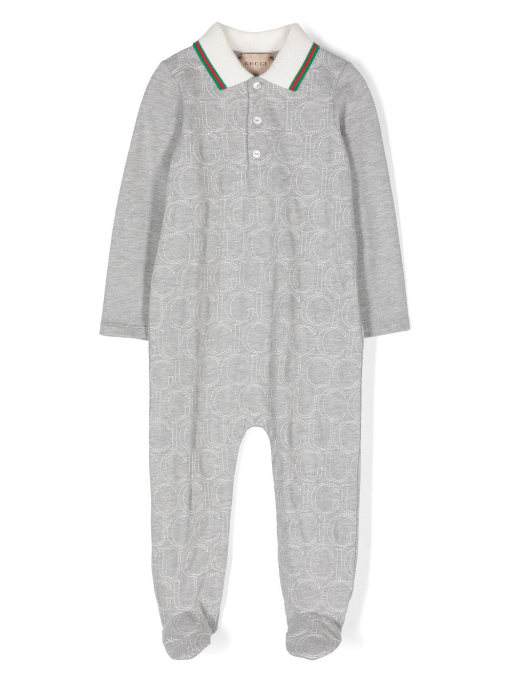 Logo-embroidered pajamas - Grey
