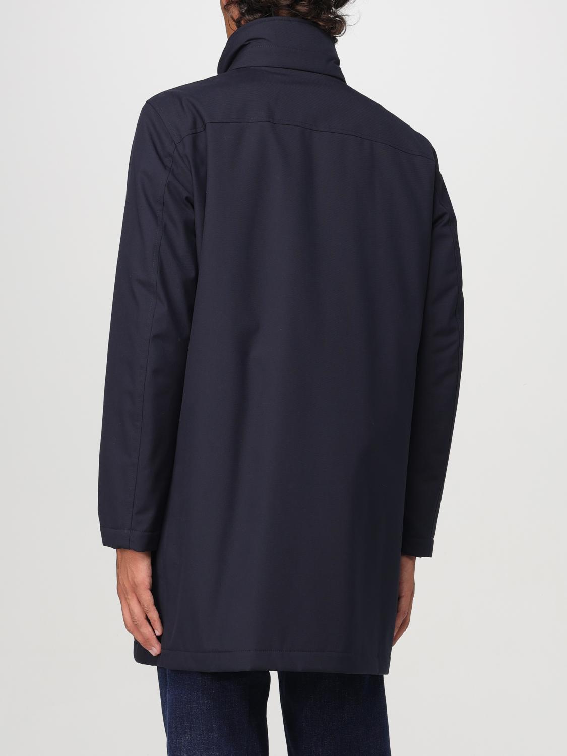 Coat Men color Blue