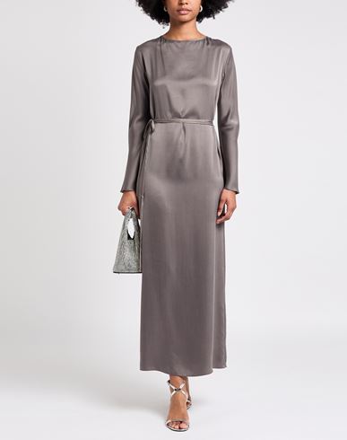 Chocolat Woman Maxi dress Grey Size 2 Silk