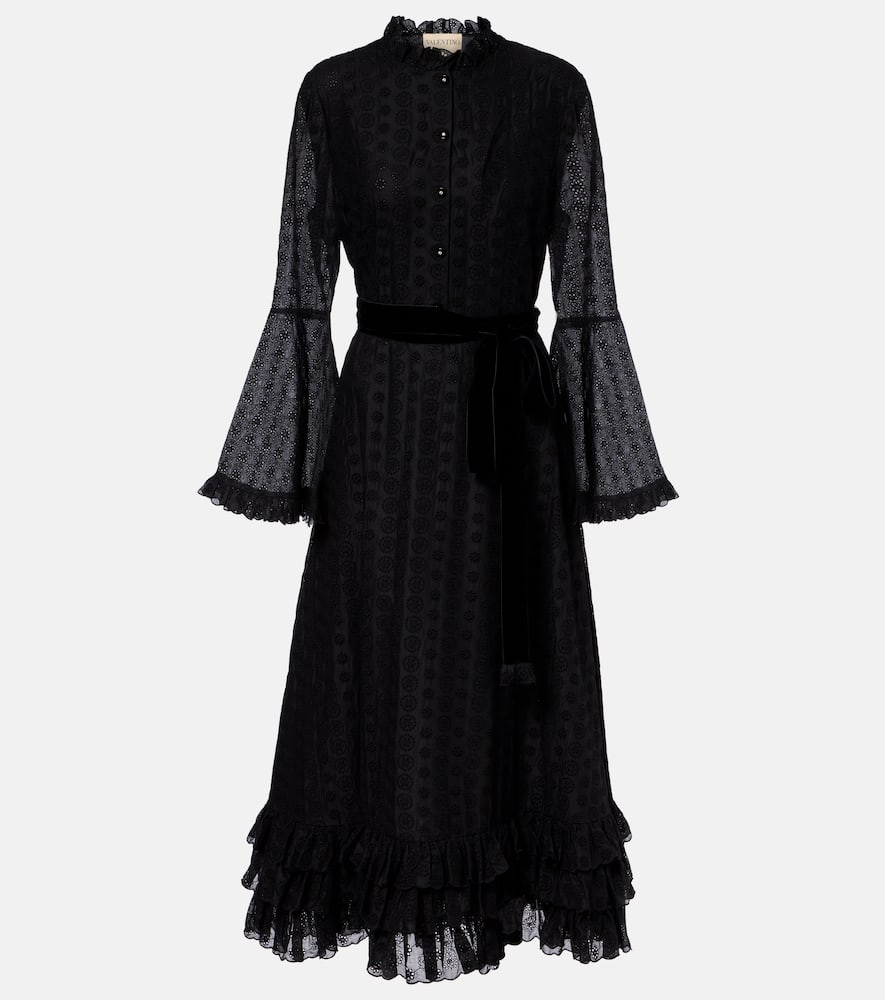 Daisy Sangallo belted cotton shirt dress