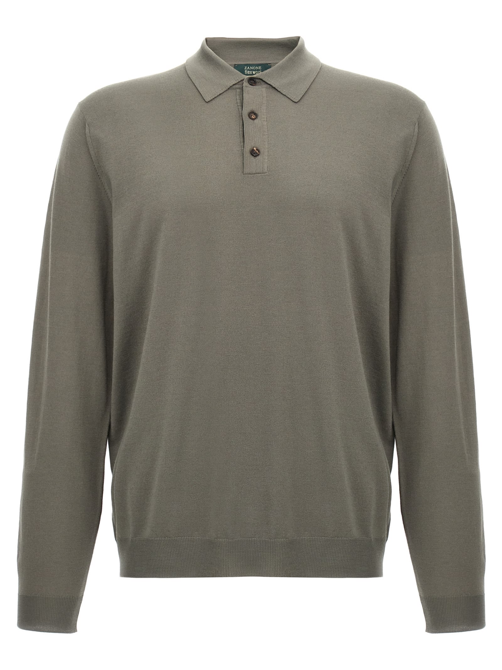 Wool Polo Shirt Sweater, Cardigans