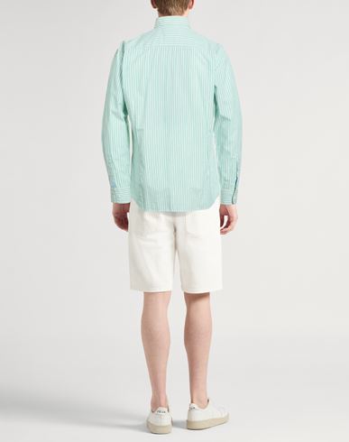 Man Shirt Green Size L Cotton