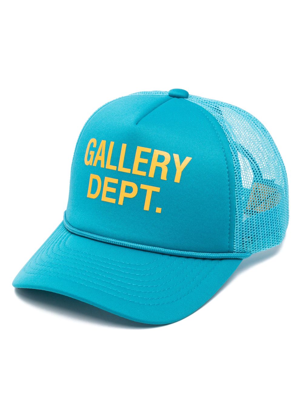 Logo-print trucker cap - Blue