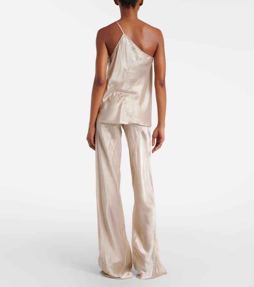 Satin flared pants
