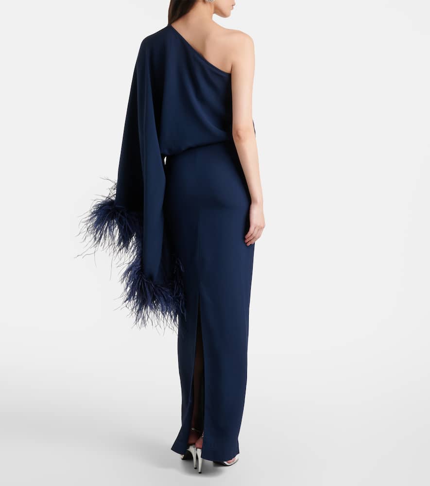 Feathered Eternity maxi dress