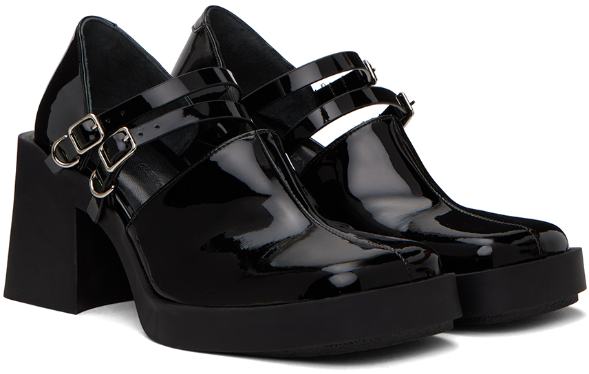 Justine Clenquet Black Jennie Mary-Jane Heels