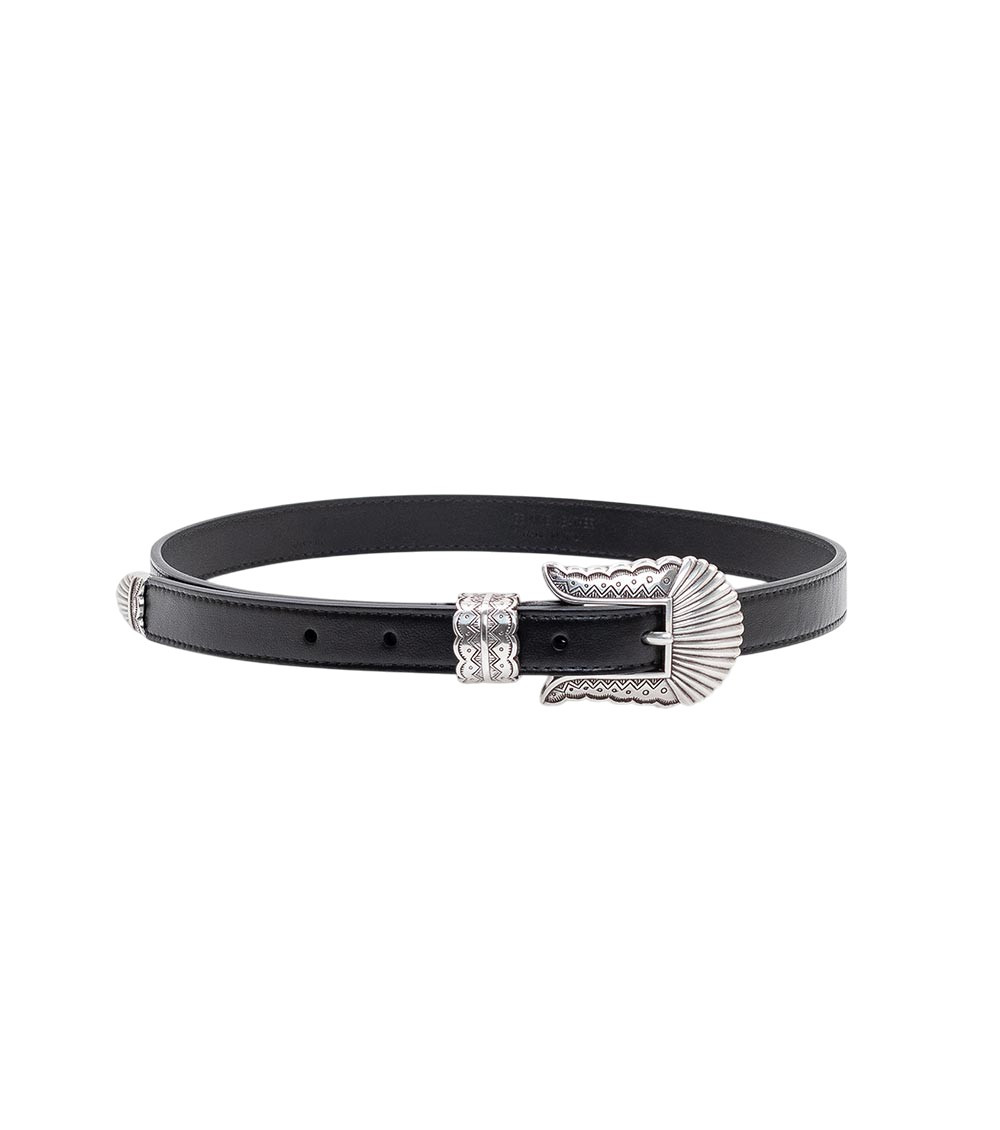 Black Kim Buckle Belt