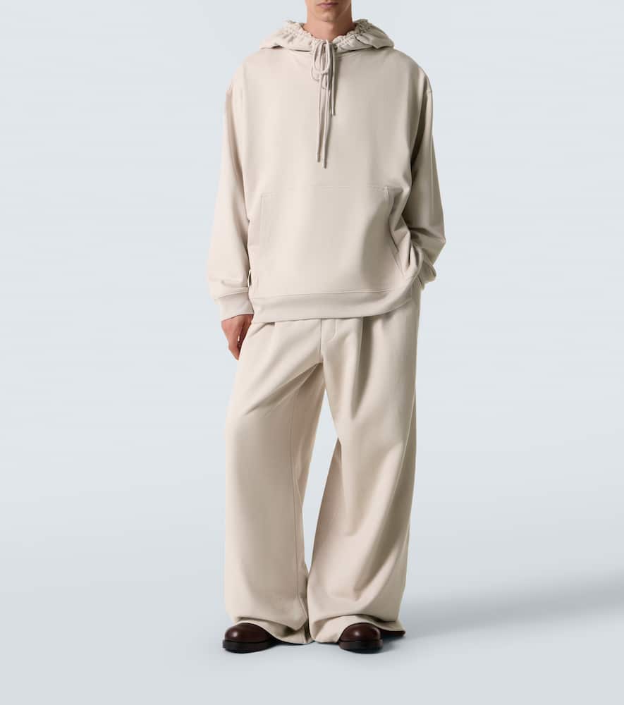 Cotton jersey hoodie