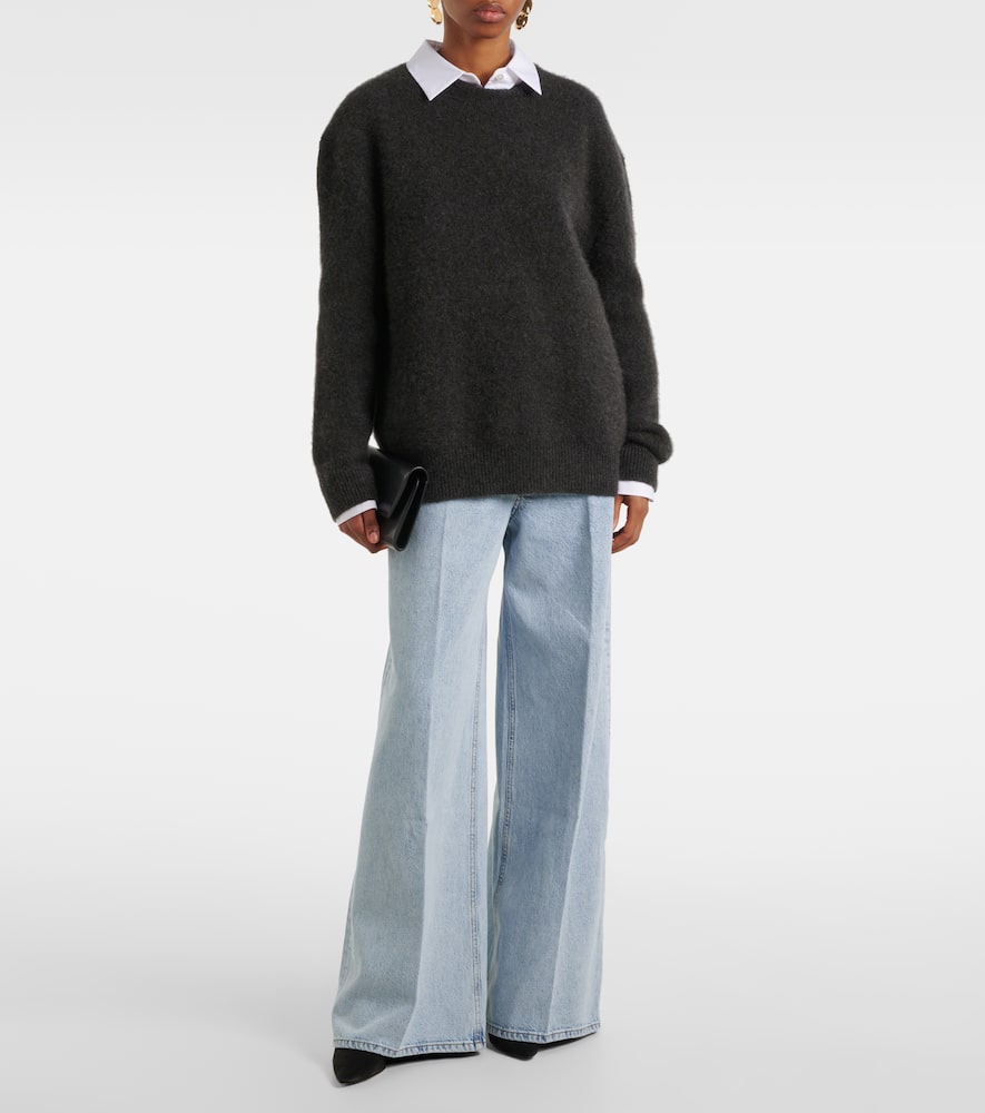 High-rise wide-leg jeans