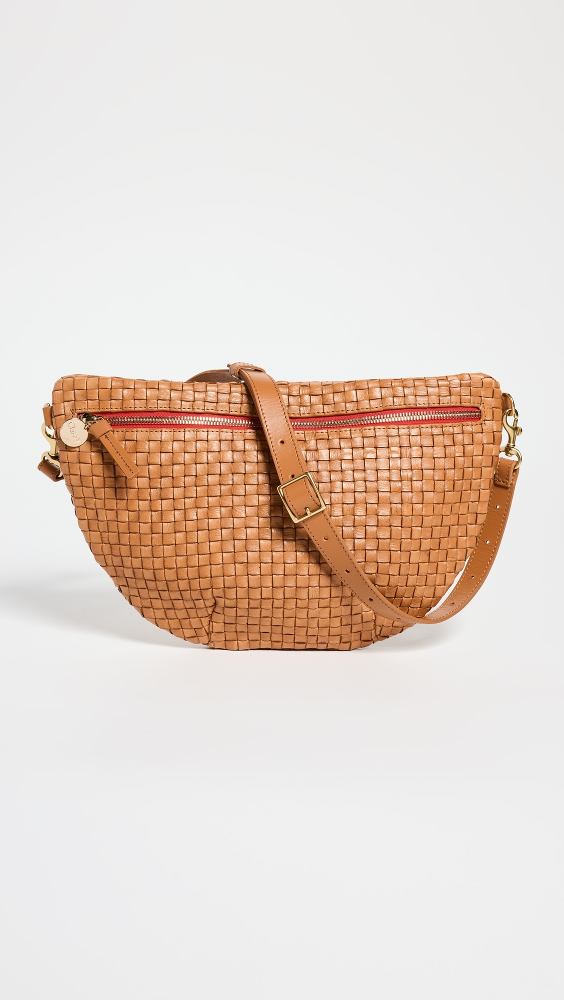Grande Belt Bag Natural Woven Checker One Size