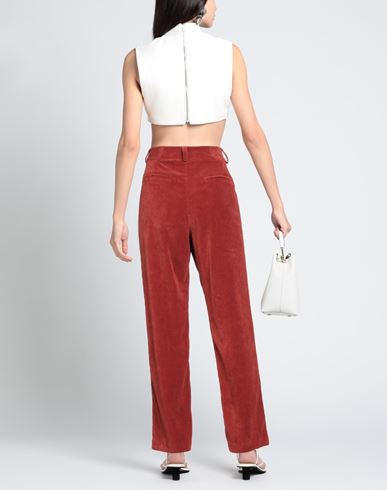 Woman Pants Rust Size XS Polyester, Polyamide, Elastane