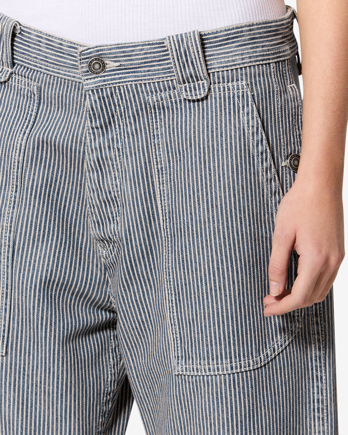 Ermina Pants - Women - Blue-white - Size 36 - Marant Étoile