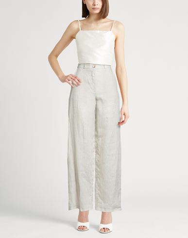 Woman Pants Beige Size 6 Linen