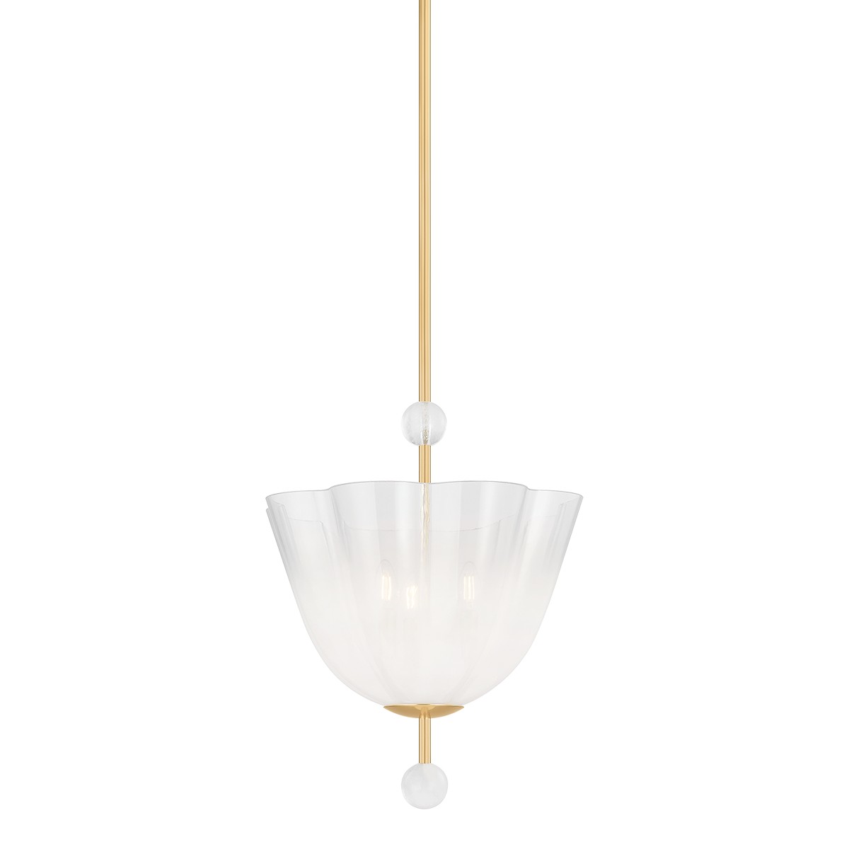 Aged Brass Lantern from the Cambria Heights Collection