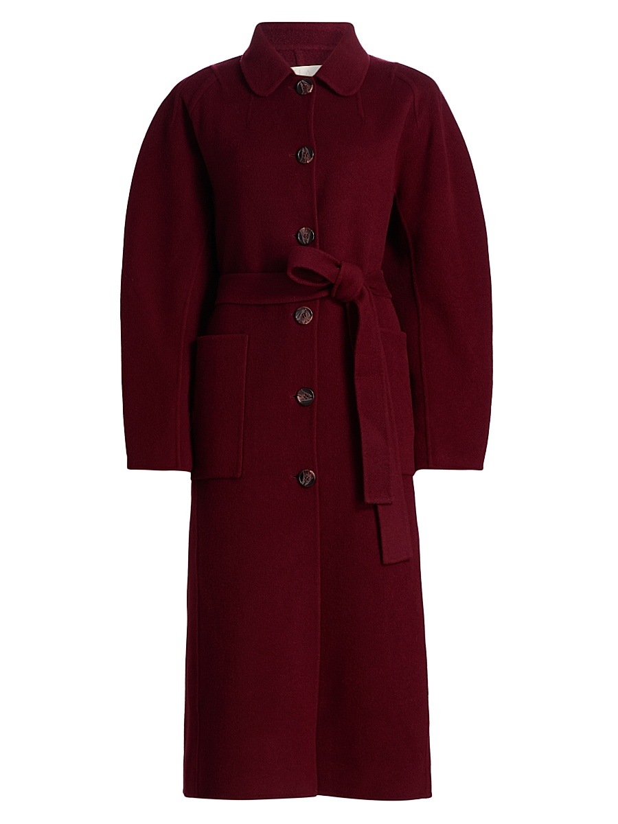 Women's Lisbeth Wool-Cashmere Coat - Claret