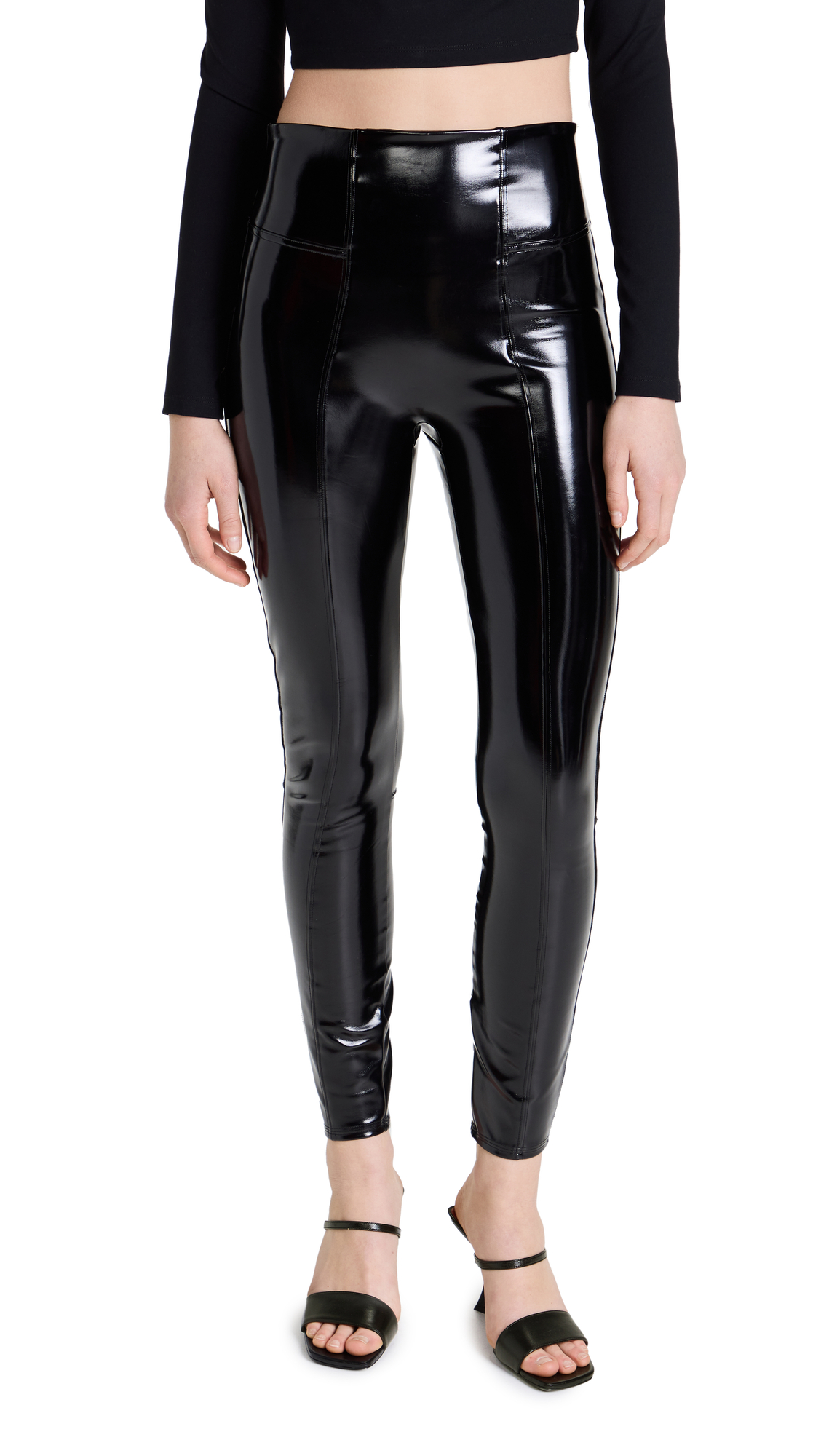 Faux Patent Leather Leggings