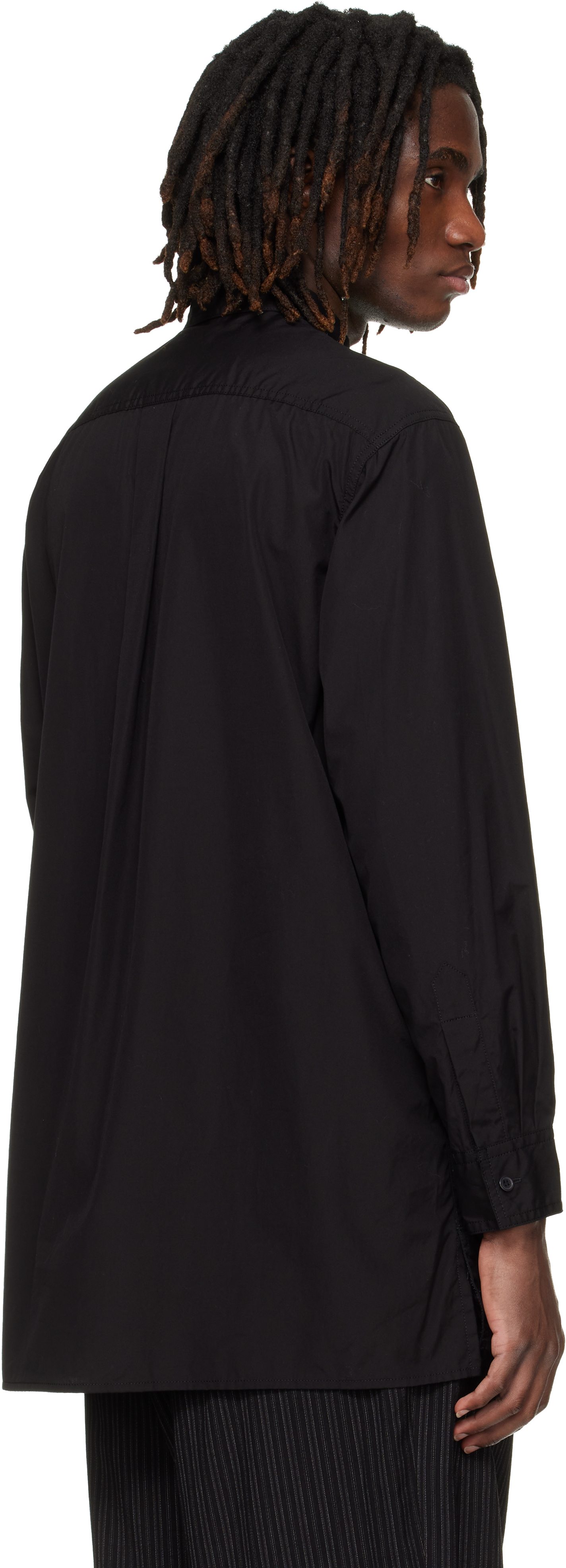 Black Big Standard Chain Stitch Shirt
