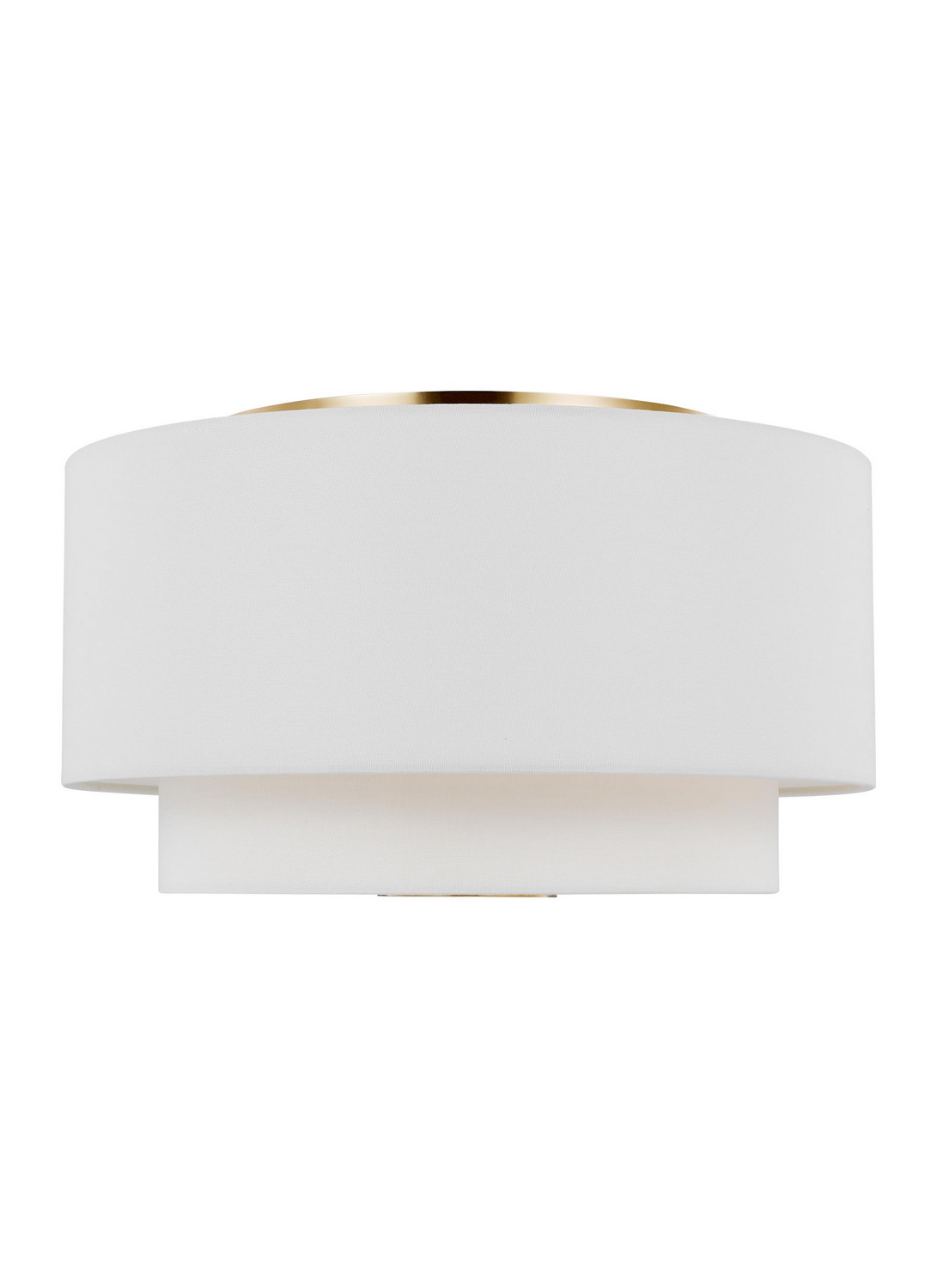Visual Comfort Studio Sawyer 3-Light Ceiling Light in Burnished Brass by Kate Spade New York