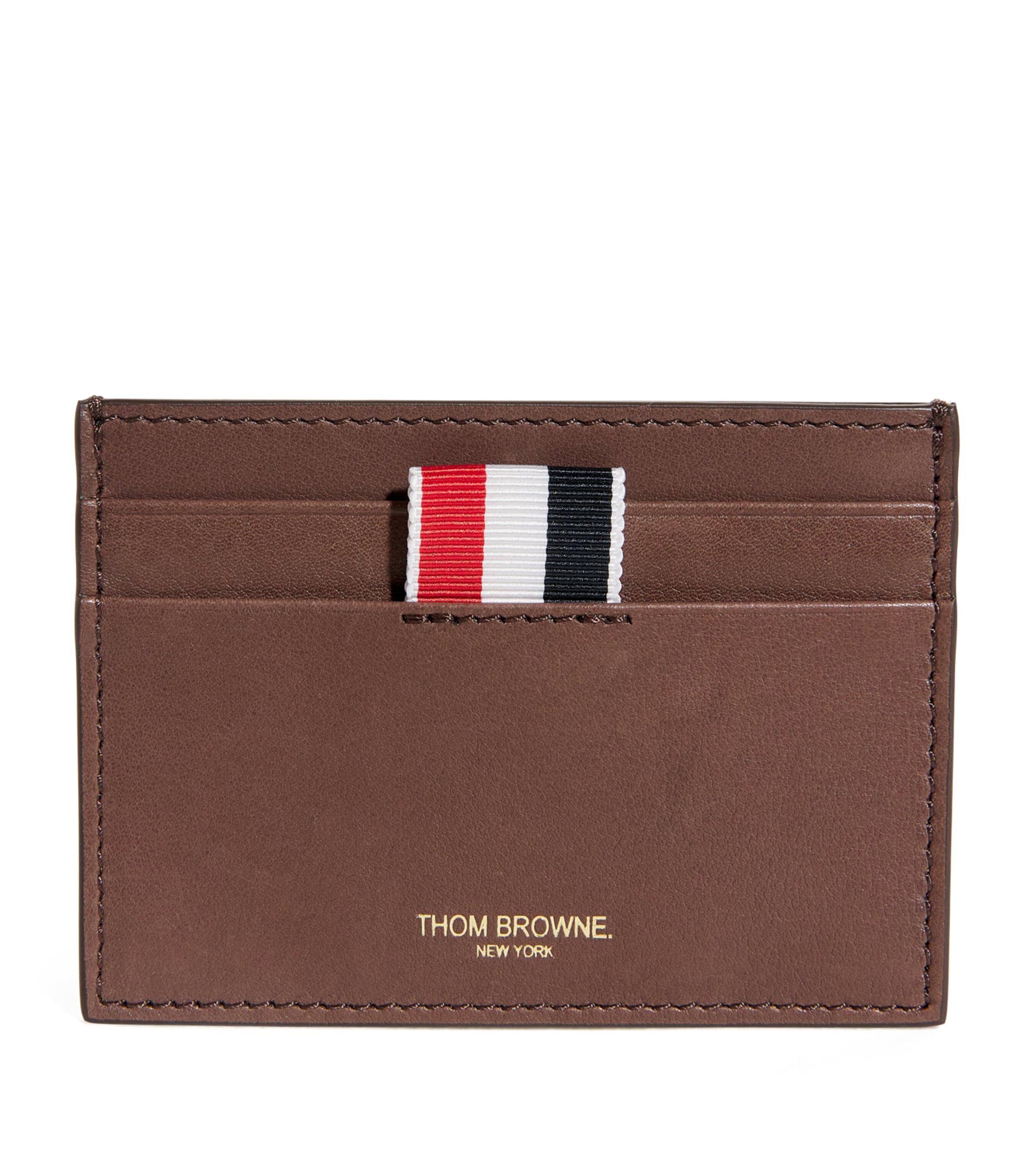 Thom Browne Leather Single Card Holder