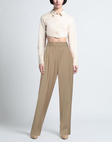Woman Pants Camel Size 8 Polyester, Virgin Wool, Cotton