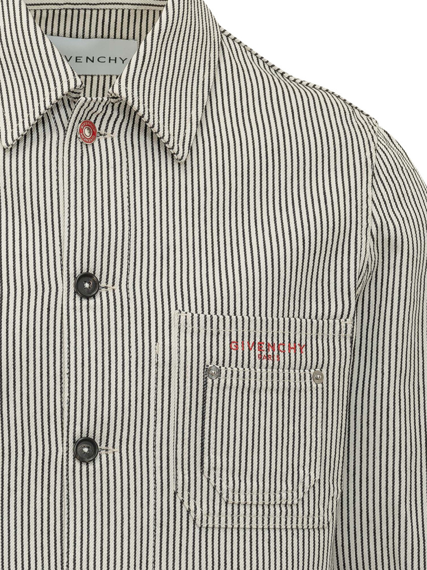White Stripes Regular Jacket