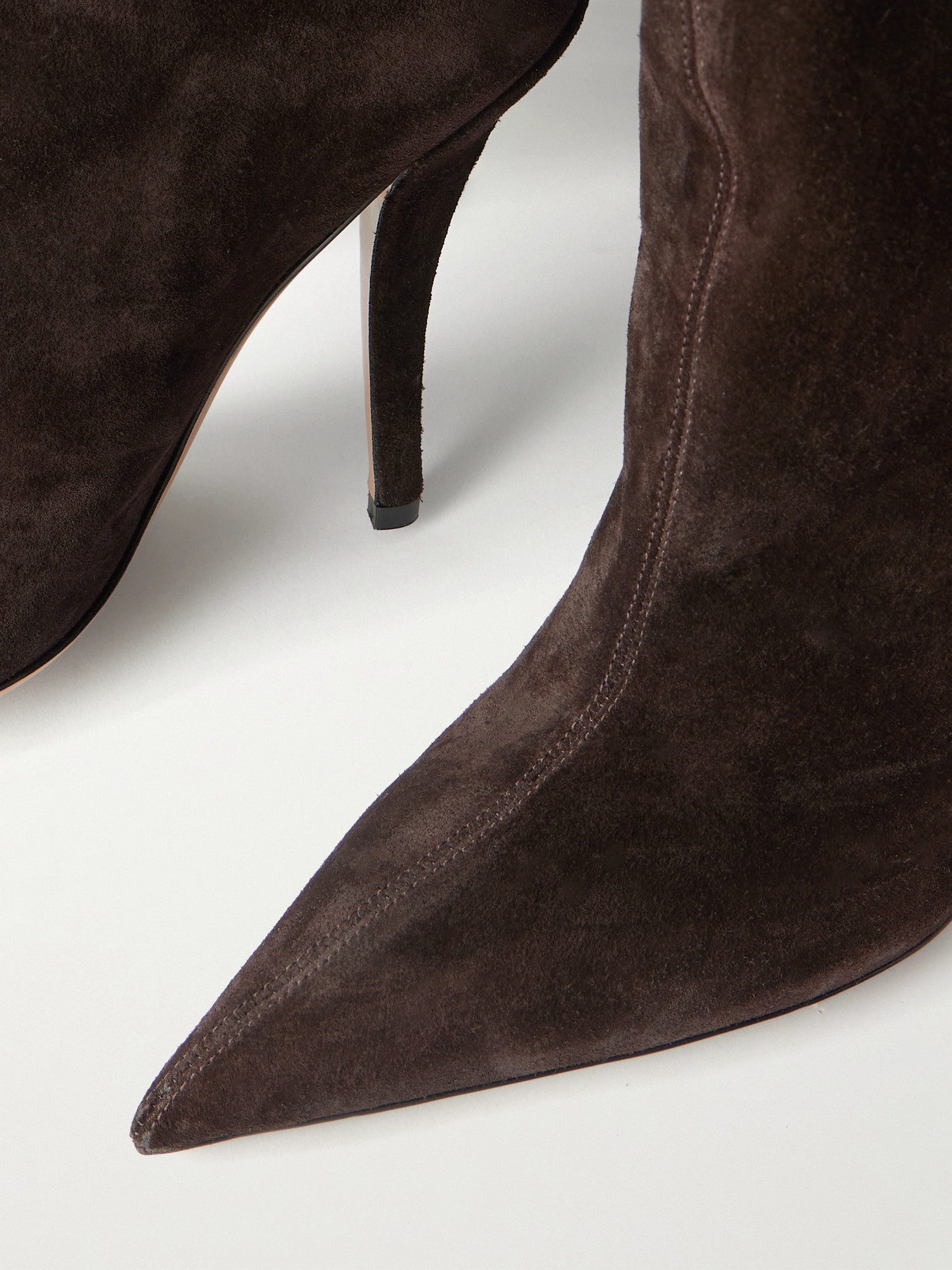 Jessica Suede Over-the-knee Boots - Brown