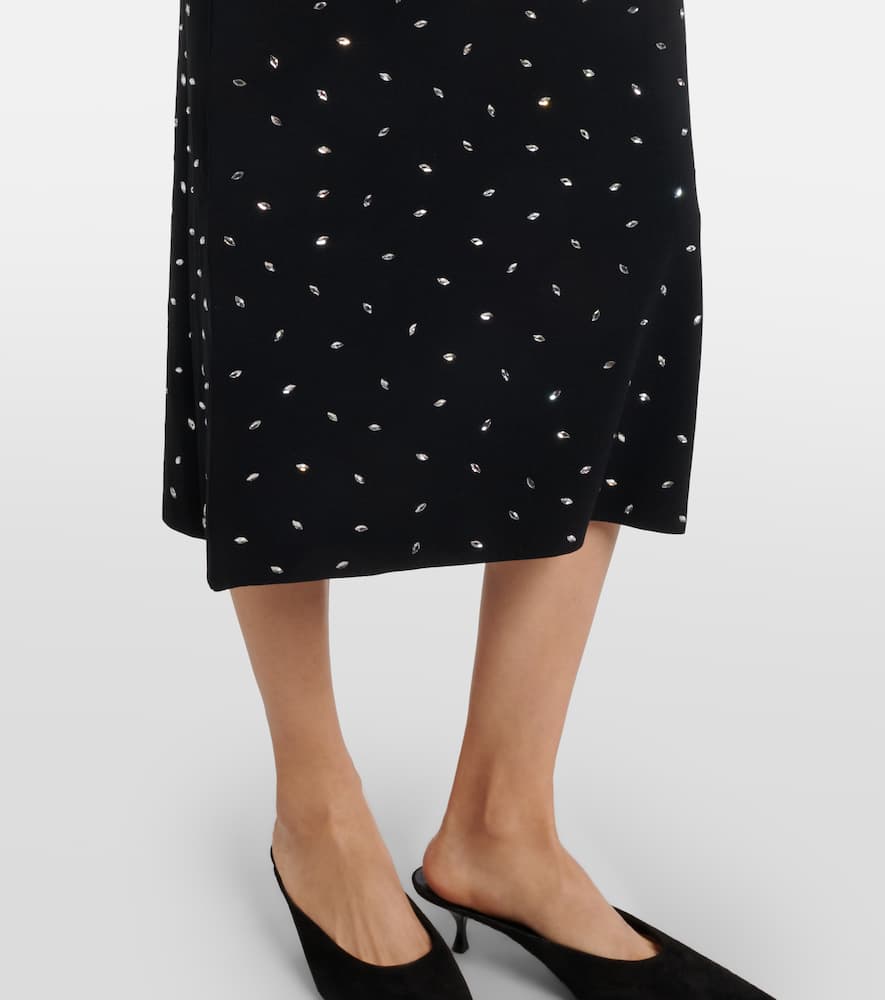 Geordie embellished jersey midi dress