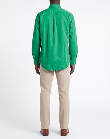 Man Shirt Emerald green Size S Cotton