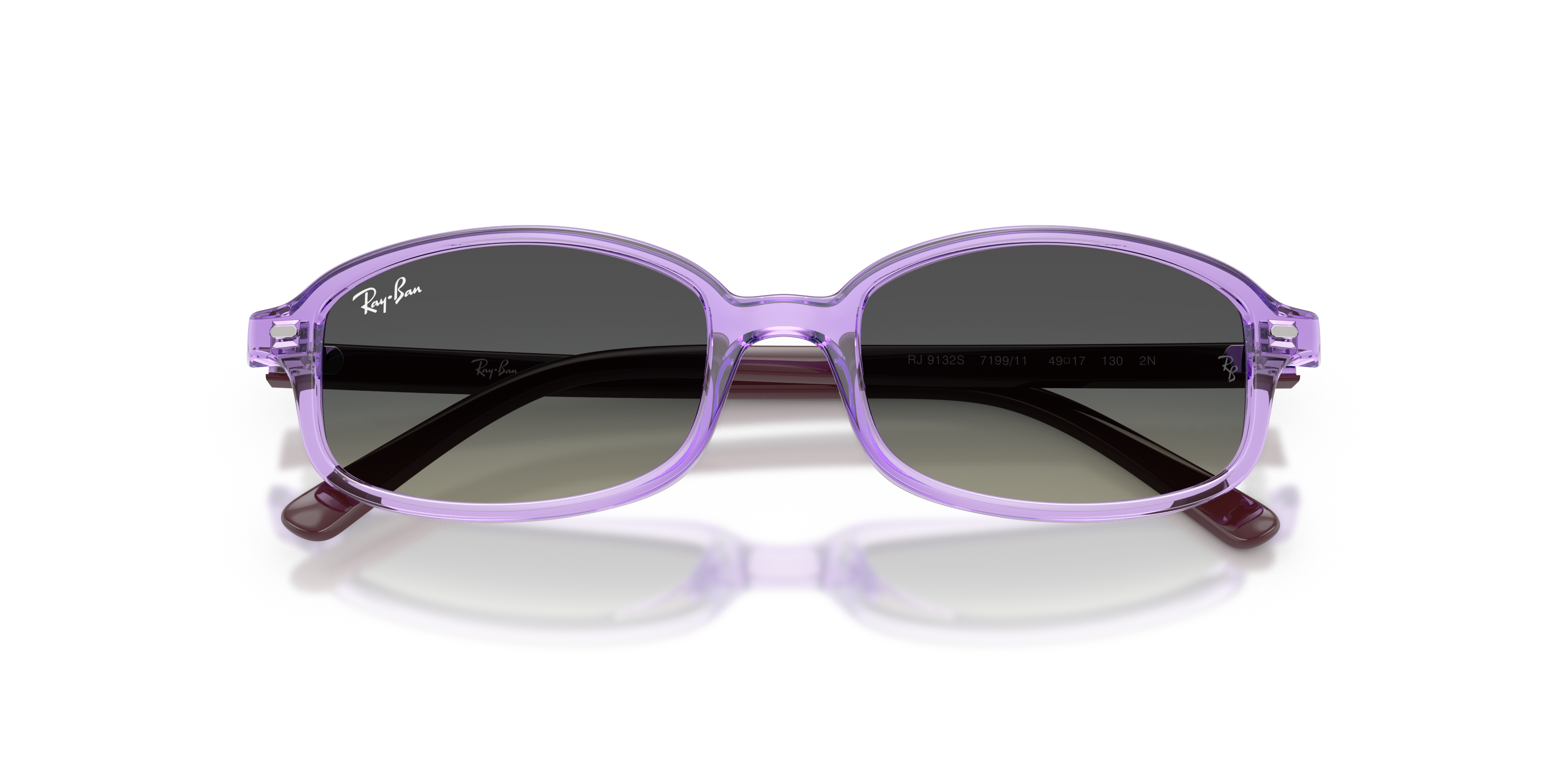 Ray - Ban Kid Ray - Ban RJ9132S 719911 Sunglasses Nylon Violet Grey Geometric Normal Nuanced