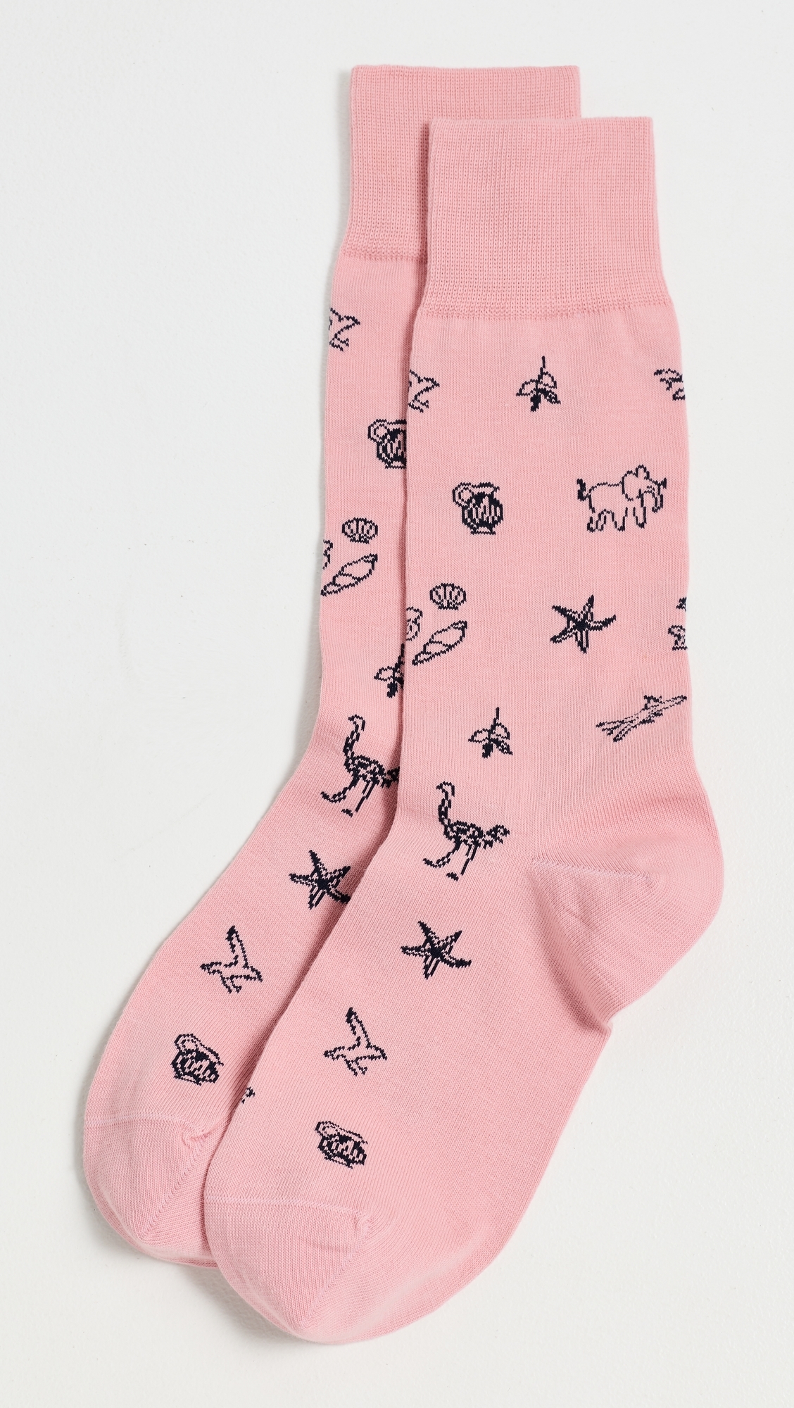 Ostrich Socks Pink One Size