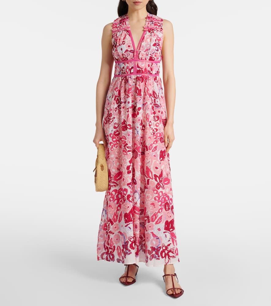 Chiara floral cotton maxi dress