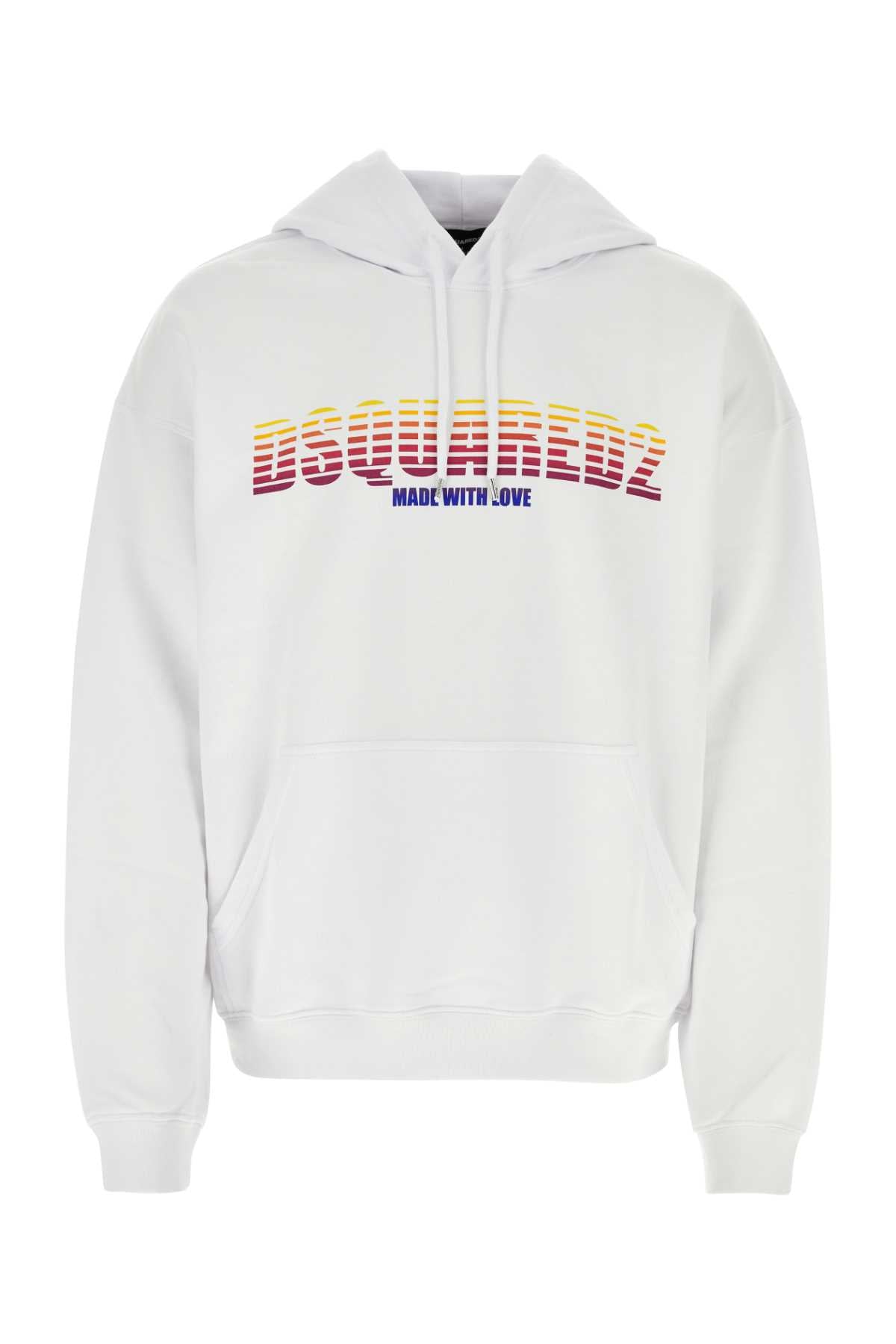 Logo-Printed Cotton Sweatshirt — White