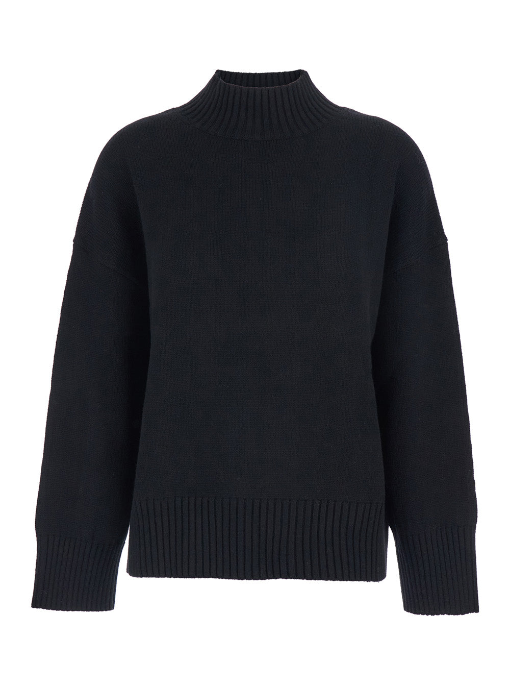 Cashmere Turtleneck Sweater — Black
