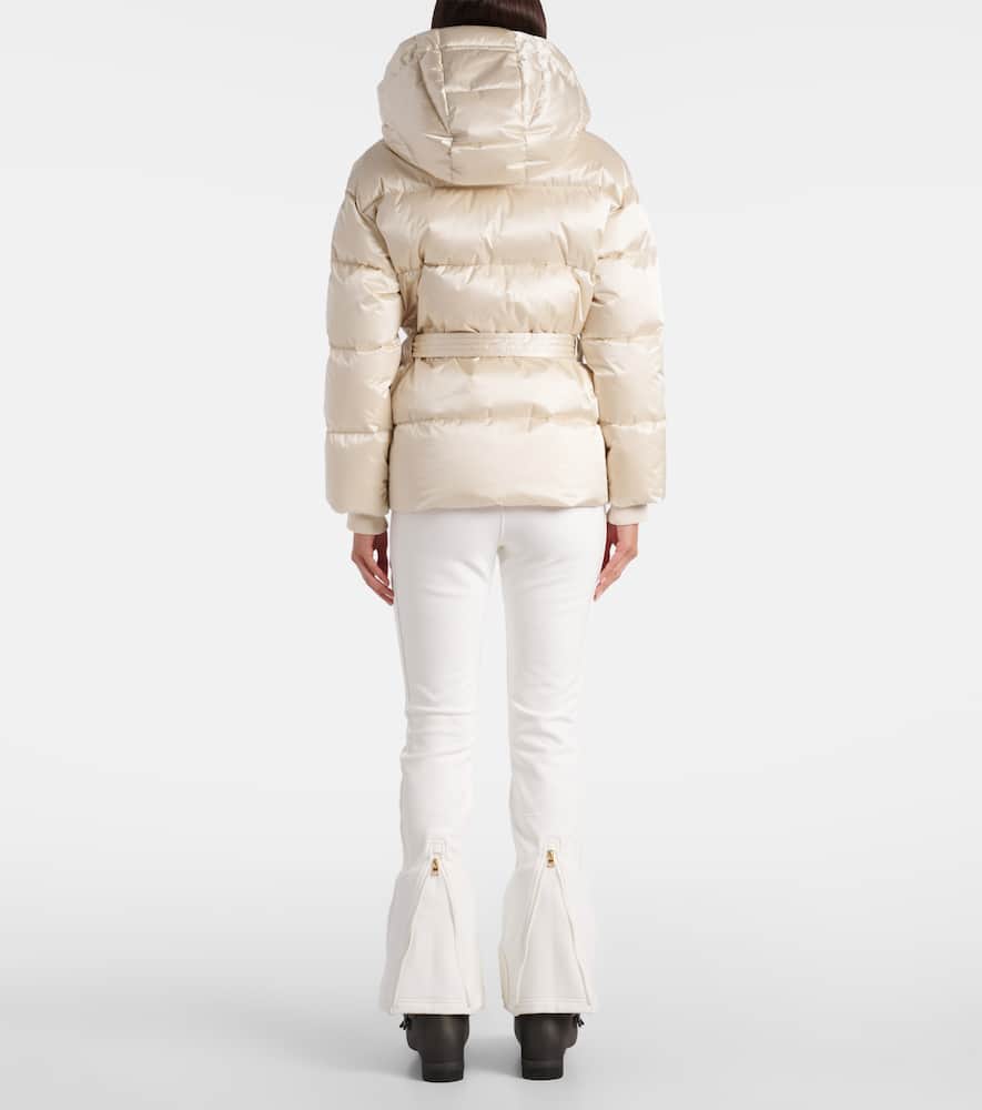 Lyra belted down ski jacket