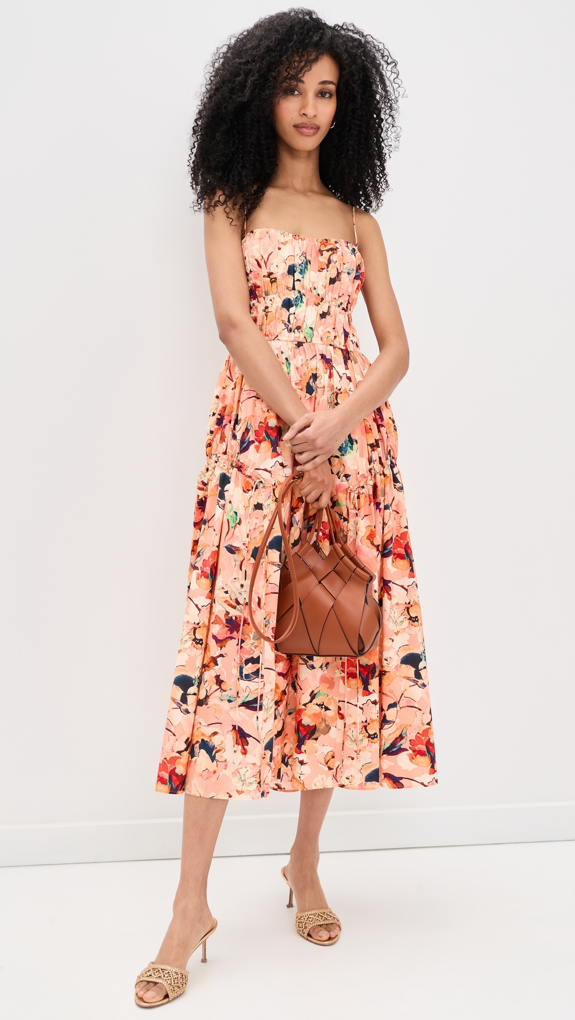 Vidri Cotton Cami Dress Camellia