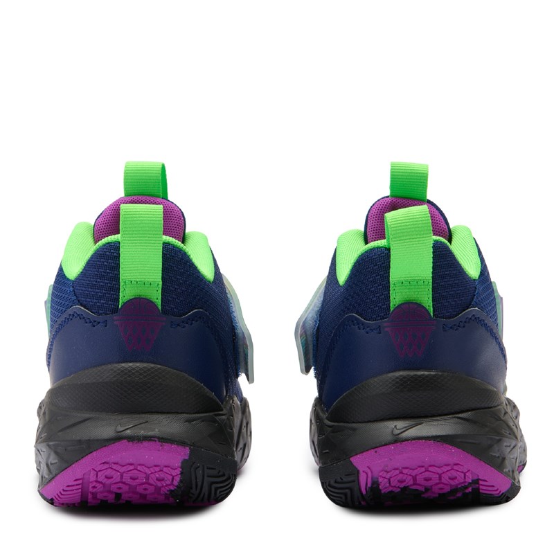 Kids' Hustle 12 Basketball Shoe Big Kid Shoes (Blue Void/Purple)