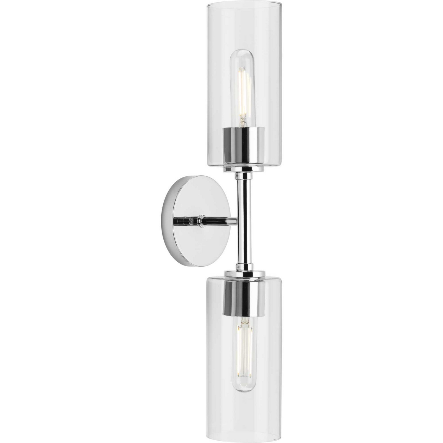 Polished Chrome Two Light Wall Bracket from the Cofield Collection