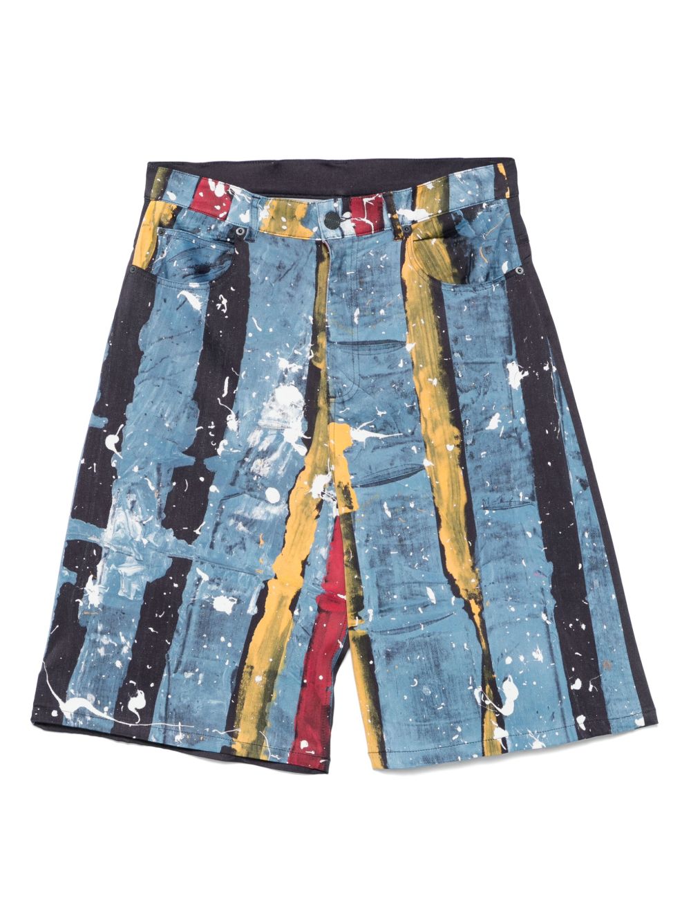 Charles Jeffrey Loverboy striped shorts - Blue