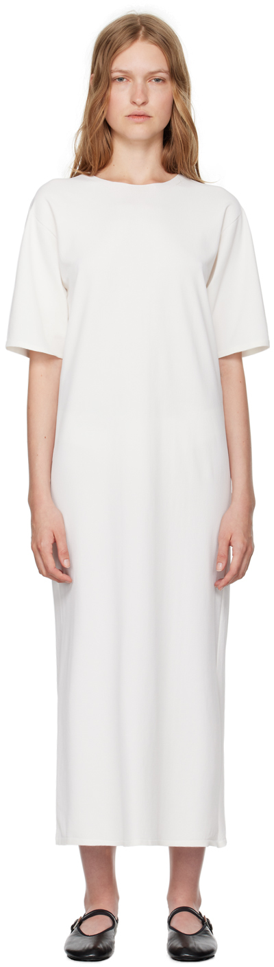 The Row White Gitu Maxi Dress